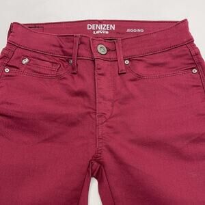 LEVI’s DENIZEN Women’s 25 Maroon Red Jeggings